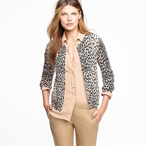 J. Crew Sweaters - ✨3 for $10✨J. CREW • wool leopard print cardigan